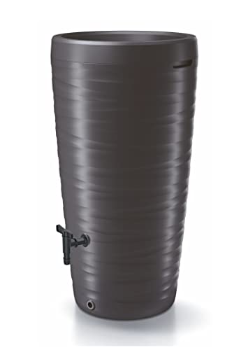 Design Regentonne 240 L mit Wasserhahn -...