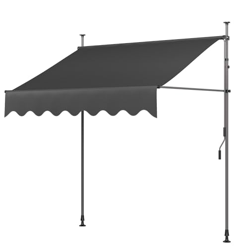LIFERUN Klemmmarkise ohne Bohren 200cm mit...