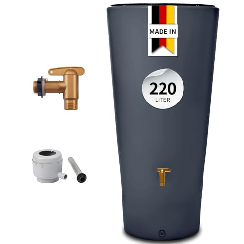 4rain Vaso 2in1 Regentonne 220 Liter Graphite...