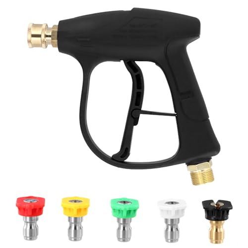 QWORK® Hochdruckreiniger Pistole mit 5...