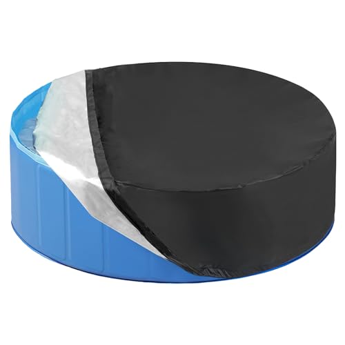 Poolabdeckung Rund für Hundepool, 122 x 30cm...