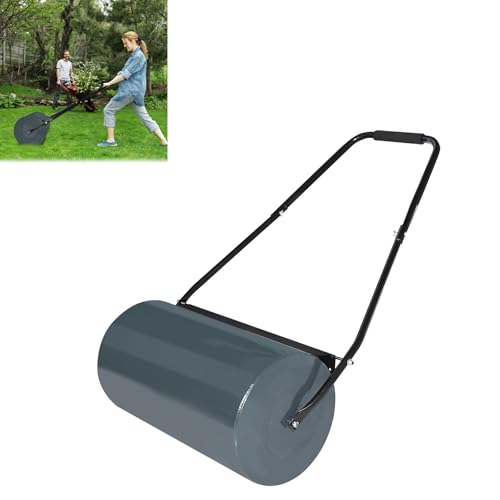 LZQ Rasenwalze Handwalze 57cm 46l Gartenwalze...