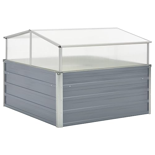 vidaXL Gewächshaus 100x100x85cm Verzinkter...