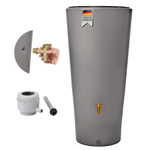 4rain Vaso 2in1 Regentonne 220 Liter zinkgrau...