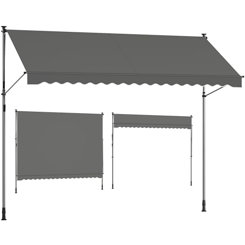 SONGMICS Klemmmarkise, Balkonmarkise,...