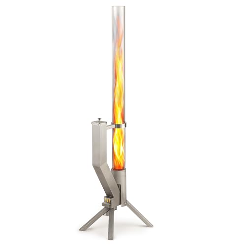 GARDENFLARE Feuerrohr Klassik – Edelstahl...
