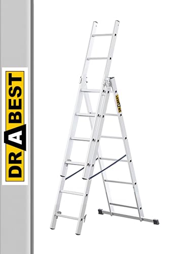DRABEST - Home - Aluminium-Leiter - 3x6...