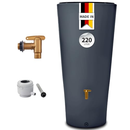 4rain Vaso 2in1 Regentonne 220 Liter Graphite...