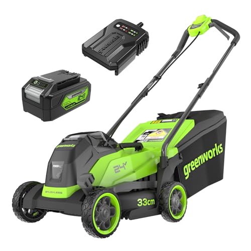 Greenworks 24V 33.0 cm bürstenloser (Push)...