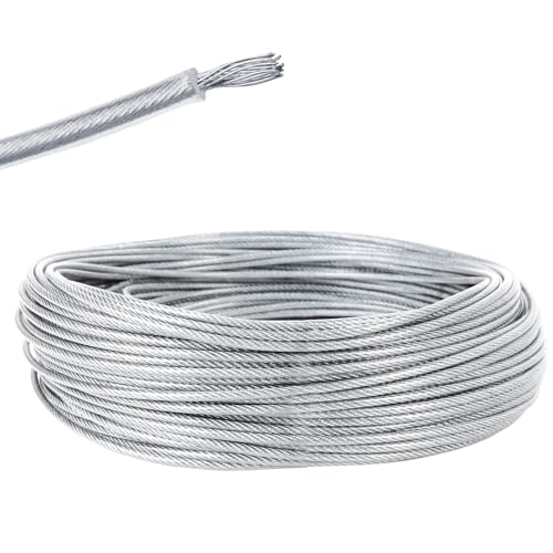 Trimmerfaden Mähfaden 2.4mm x 30M Stahldraht...