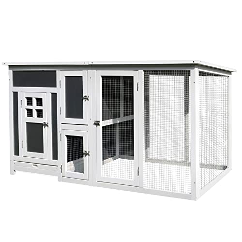PawHut Hühnerstall Hühnerhaus Geeignet für...