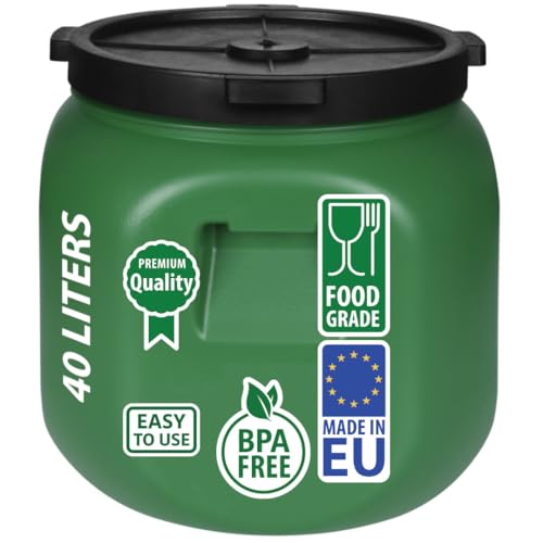 F & R Regentonne mit Deckel 40 Liter aus HDPE...