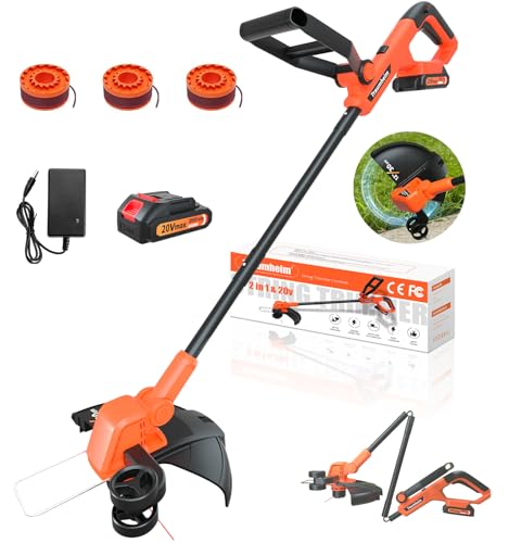 Traumheim 20V Rasentrimmer mit Akku, 30CM...