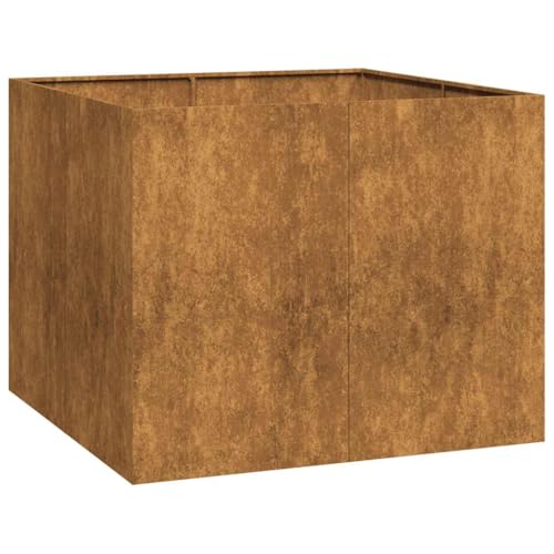 vidaXL Pflanzkübel Rostig 100x100x80 cm...