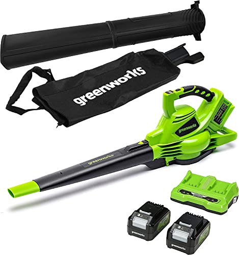 Greenworks GD24X2BVK4X Akku Laubsauger /...