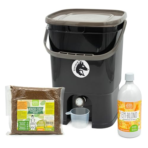 FairFox Bokashi Starter-Set Profi schwarz I...
