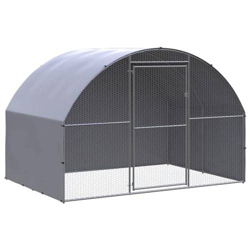 vidaXL Outdoor Hühnerstall 3x2x2m Verzinkter...