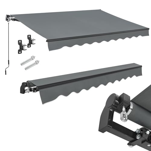 Juskys Gelenkarmmarkise 400 x 300 cm, UV40+ &...