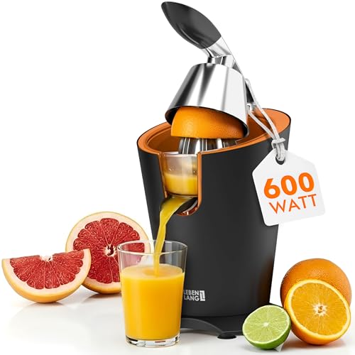 LEBENLANG Orangenpresse elektrische Edelstahl...
