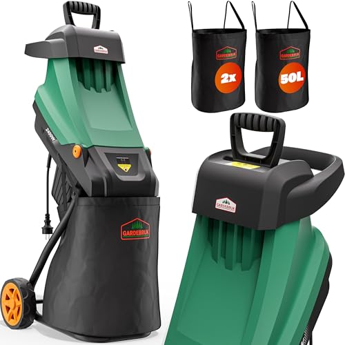 Gardebruk® Gartenhäcksler 3100 W max. 45 mm...