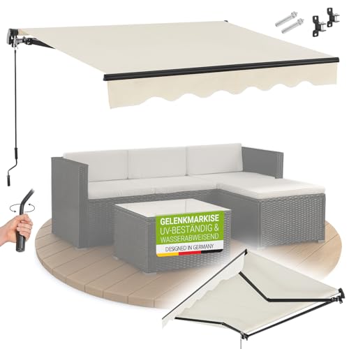 Juskys Gelenkarmmarkise 250 x 200 cm, UV40+ &...
