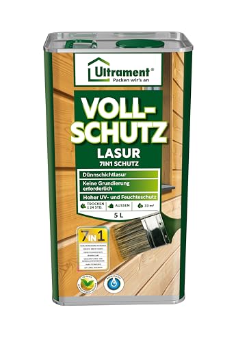 Ultrament Vollschutz-Lasur 7-in-1, nussbaum,...