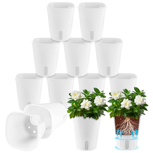 AKOLAFE 12 Stück Selbstbewässerungstopf mit...