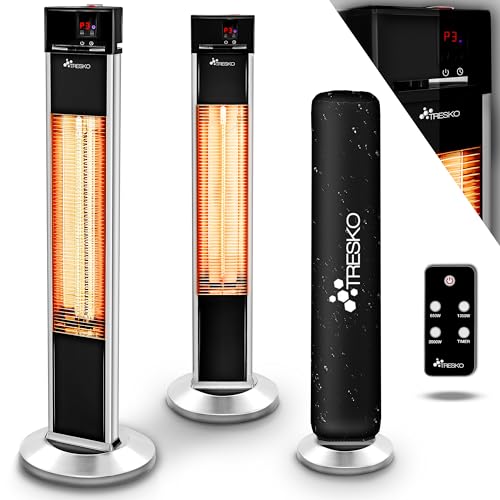 TRESKO Infrarot Stand-Heizstrahler 2000W mit...