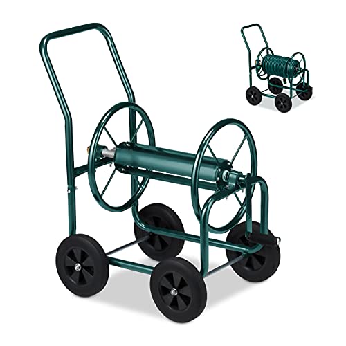 Relaxdays Schlauchwagen, bis 60 m, 4...