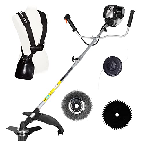 BRAST® 4-Takt Benzin 2 in 1 Motorsense...