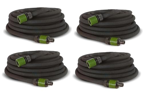 BURI 4x Perlschlauch Tropfschlauch 60m -...