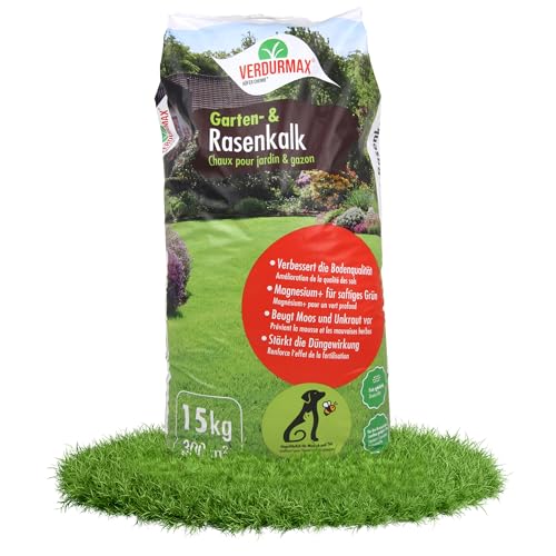 Verdurmax 15 kg Garten- und Rasenkalk - Moos...