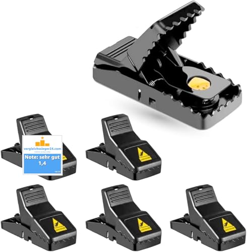 4X Rattenfalle & Mausefalle Schlagfalle -...