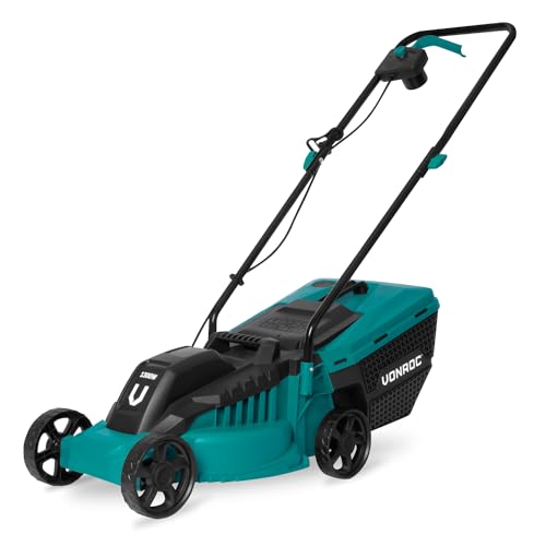 VONROC Rasenmäher Elektro mit Kabel | 1300W...