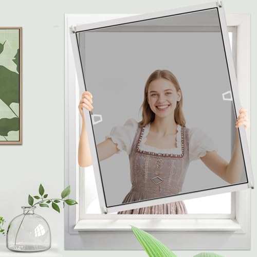 Fliegengitter Fenster mit Rahmen,...