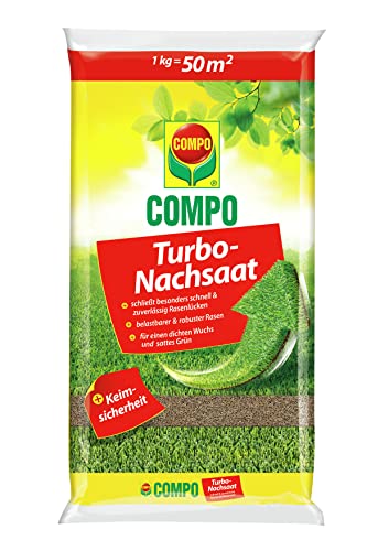 COMPO Turbo Nachsaat, Rasensamen, Schließt...