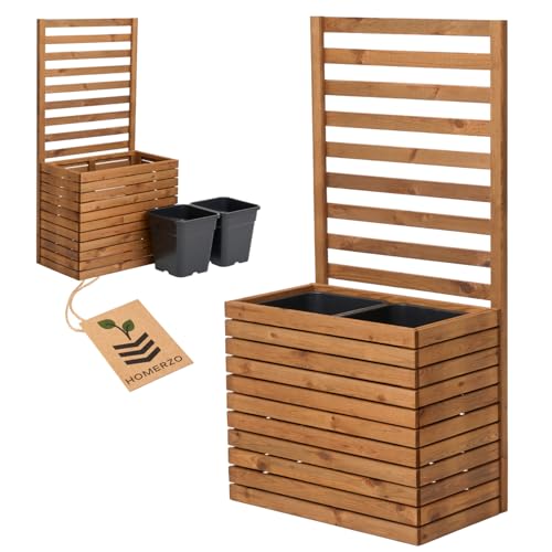 Pflanzkübel mit Rankgitter Spalier mit...