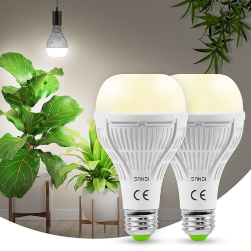 SANSI LED Pflanzenlampe, 2er-Pack 15W...