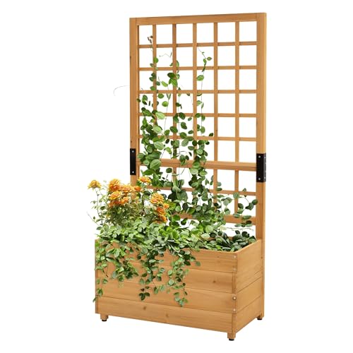 ML-Design Pflanzkasten mit Rankgitter,...