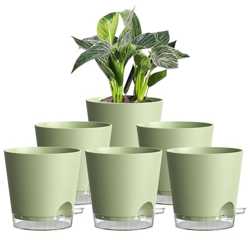 Homeuouz 6er Set Selbstbewässerungstopf –...