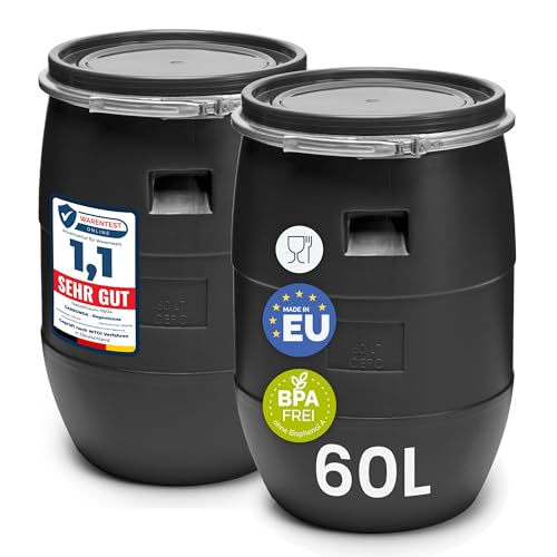 Garronda Set 2X 60 Liter Deckelfass...