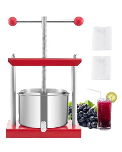 VEVOR Obstweinpresse Apfelpresse (3 L) mit 2...
