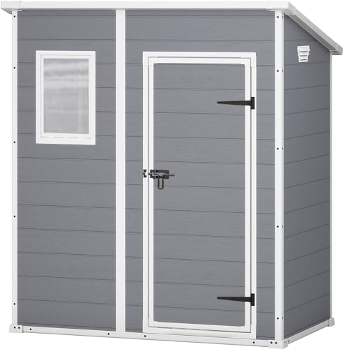 Keter Manor Pent 6x4 Gartenhaus wetterfest,...