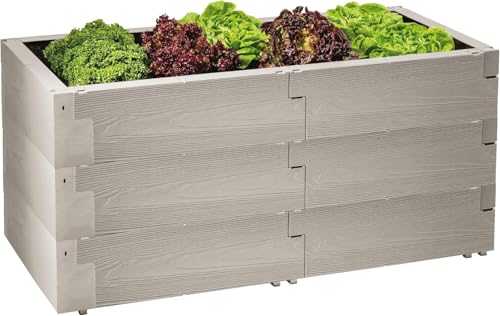 JUWEL Hochbeet Timber 3er-Set (18 Bausteine,...