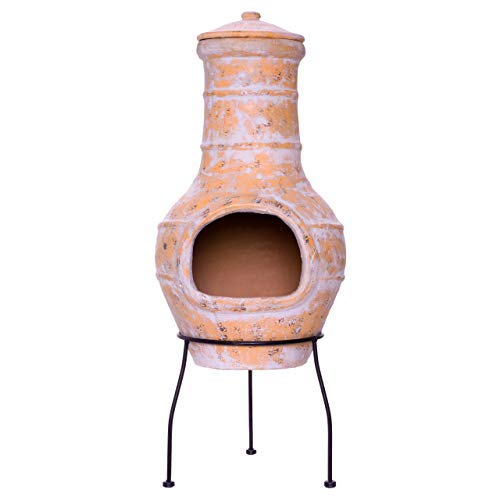 Terrassenofen Gartenkamin Terracotta 85 cm...