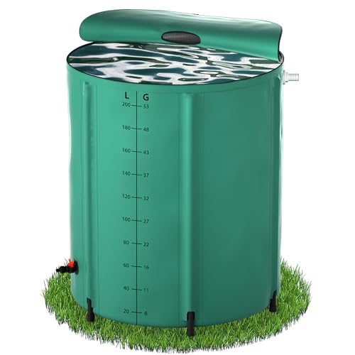 QEENTOE Regenwassertonne Faltbar Wassertank...
