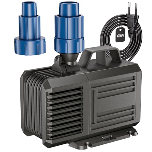 Tauchpumpe 3800L/H (MAX) 60W Wasserpumpe,...