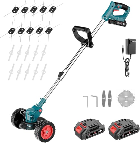 Balkenmäher Elektrische mit 2 x 3.0 Akku...