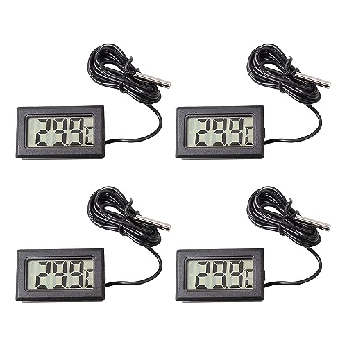 Aquarium Thermometer,RUIZHI 4 PCS Mini LCD...