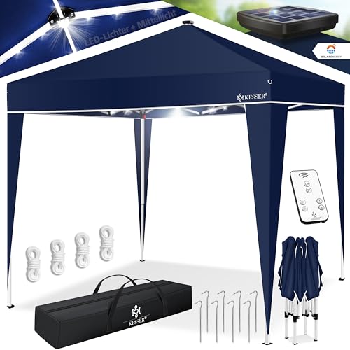 KESSER® Pavillon Faltpavillon 3x3m mit LED...